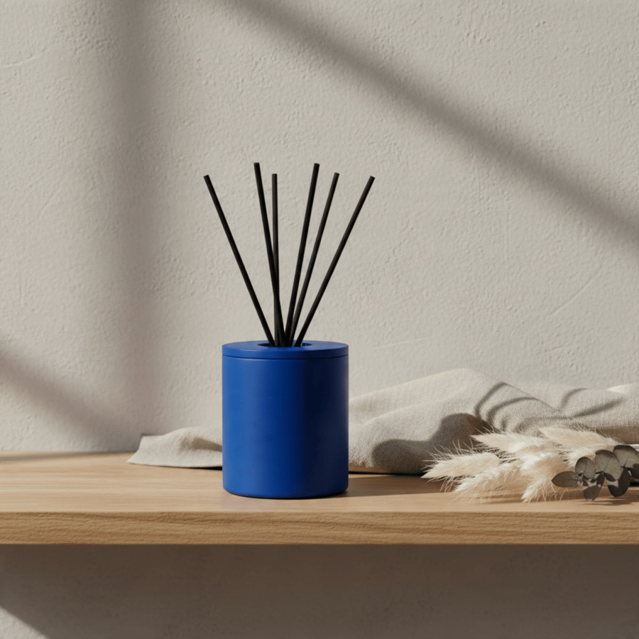 Handmade Blue Diffuser Bottle Holder for Home Fragrance