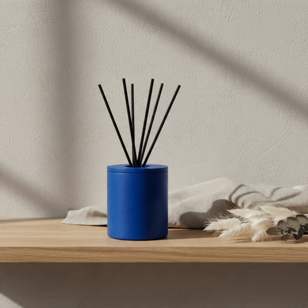 Handmade Blue Diffuser Bottle Holder for Home Fragrance