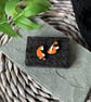 Orange Funky Half Moon Stud Earrings - Image 5