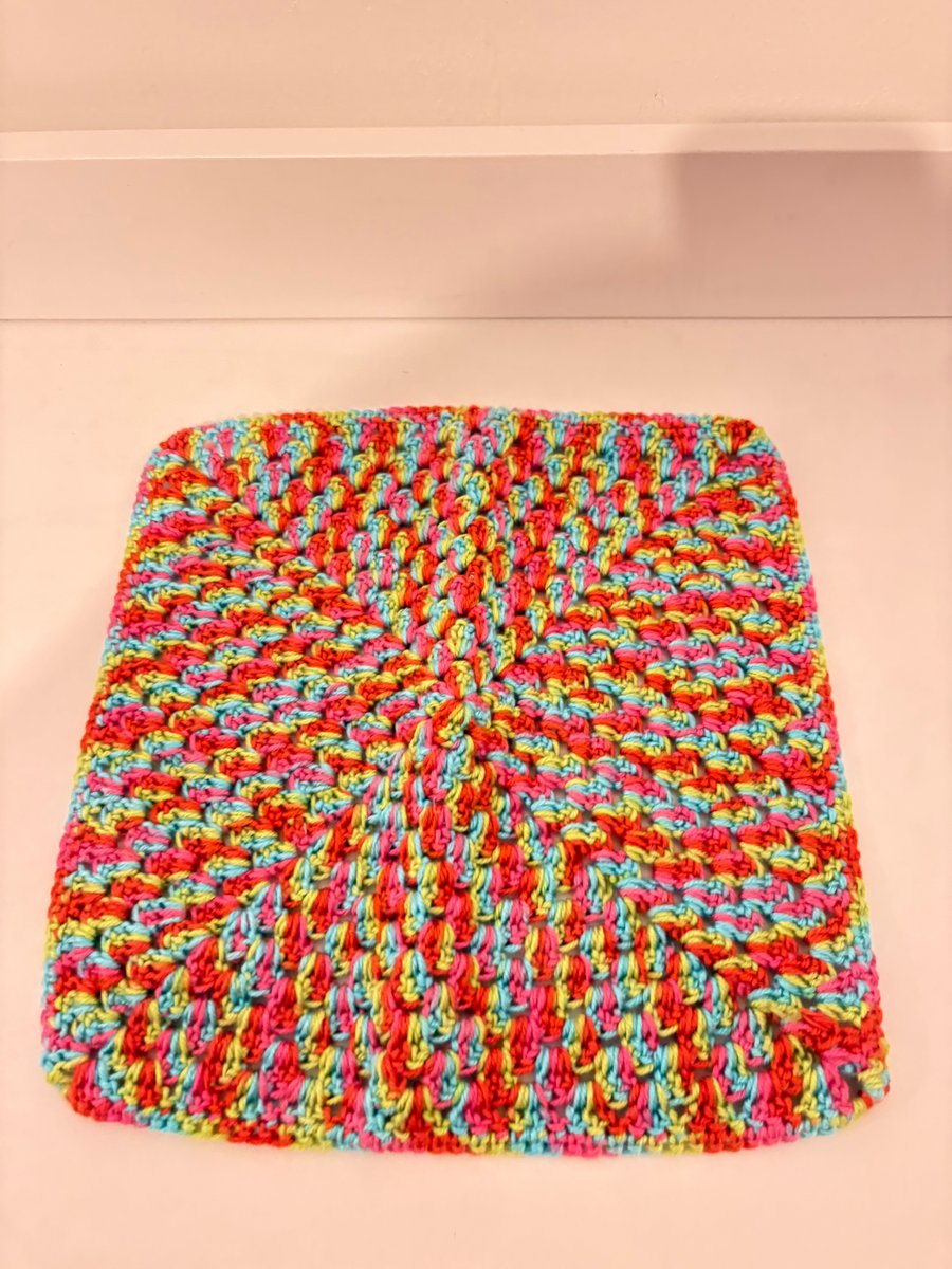 Crochet baby blanket. 