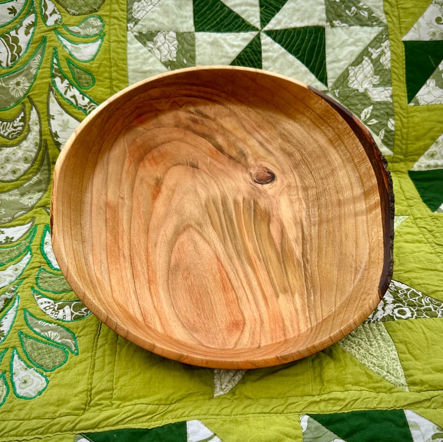 Large live edge wooden platter