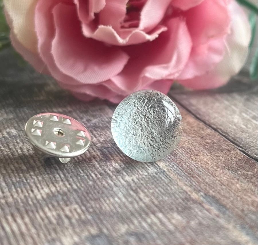 Sparkly modesty pin, scarf or hijab clip, sparkly fused glass