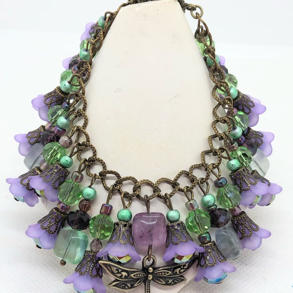 OOAK Dragonfly bracelet
