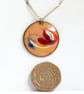 red, white and blue scrolled pendant - Image 2