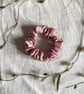 Rose Pink Satin Scrunchie - Regular - Image 1