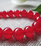 Quartzite Necklace, Red, Semi-precious beads, SALE - Image 2