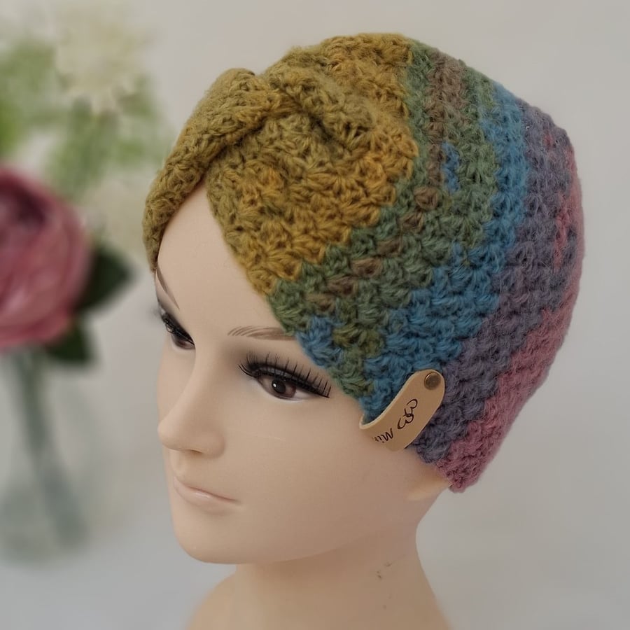 Handmade crochet head band warmer
