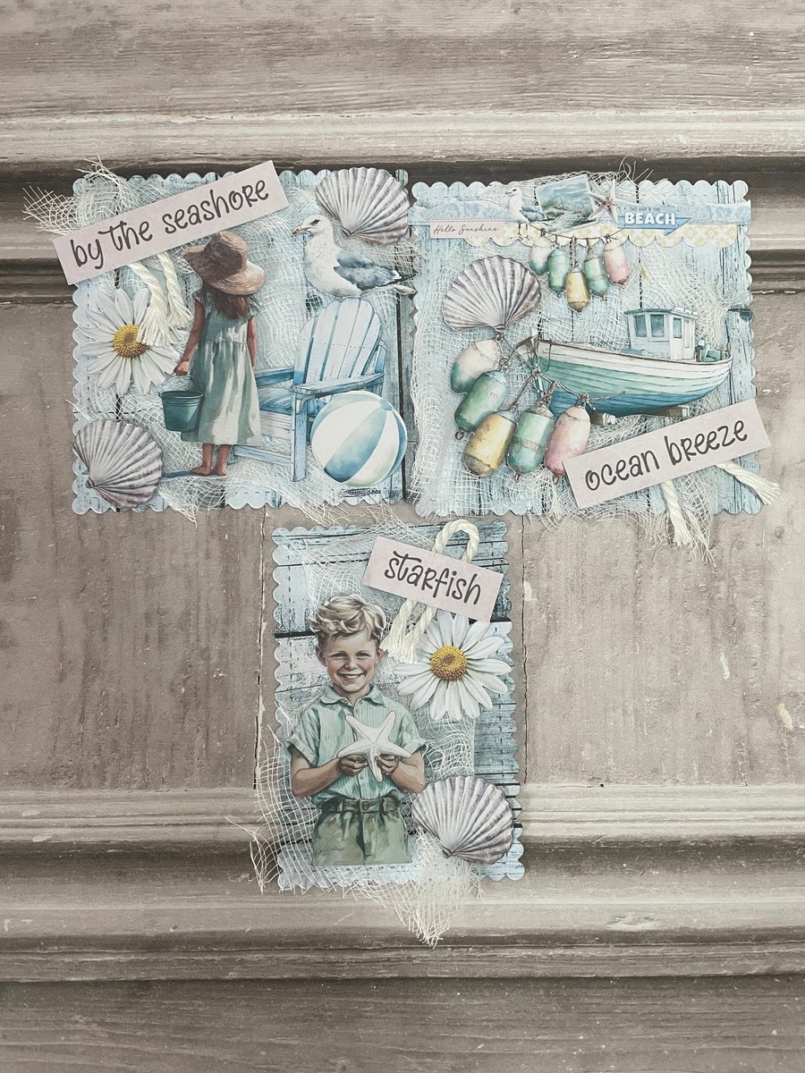 Card Toppers Summer Holiday OCEAN by Carolee Crafts CS 0001