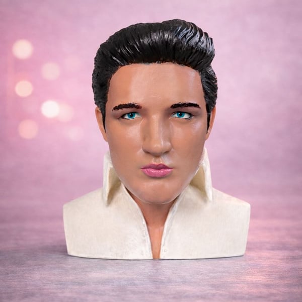 Popstar Inspired Bust Sculpture – Handmade Custom 3D Printed Display Figure