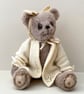 Alpaca mohair heirloom teddy bear,collectors dressed Artist bear by Bearlescent 