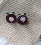 Christmas pudding stud earrings  - Image 8