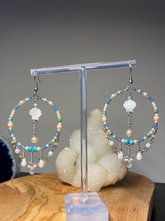 The Birth of Venus inspired Earrings 