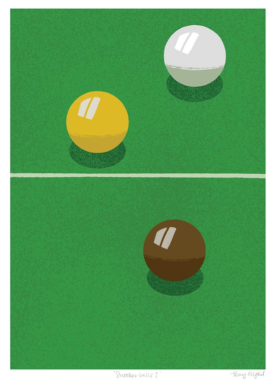 Snooker Balls 1 A3 poster-print