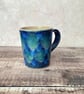 Mug hand built pottery mug  - Image 8