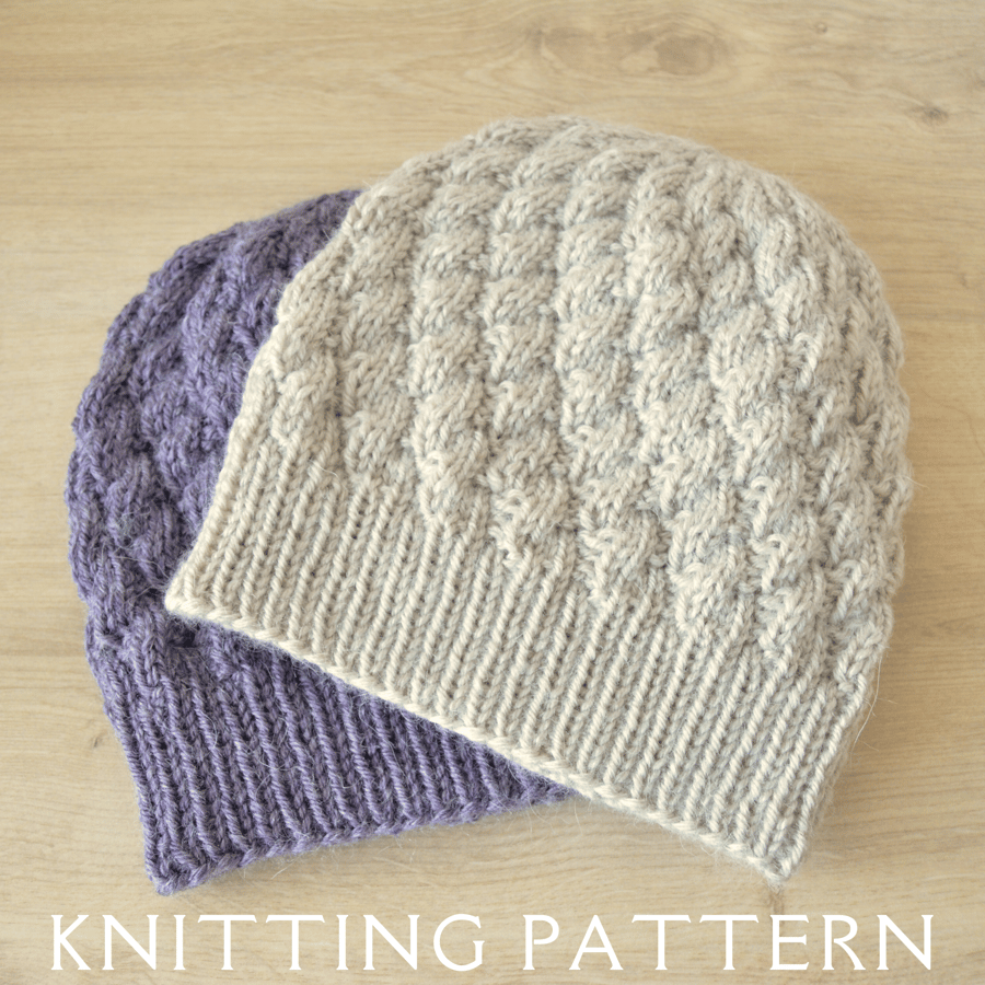 Hat Knitting Pattern The Tamar Beanie PDF PATTERN ONLY