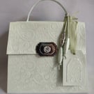 Perfect Paisley Pastel Peppermint Green Handmade Handbag Style Gift Box 