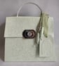 Perfect Paisley Pastel Peppermint Green Handmade Handbag Style Gift Box  - Image 1