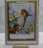 3D Luxury Handmade Christmas Card Happy Christmas Robins Garden Hellebores Snow