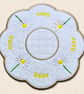 Daisy Candle Mat - Embroidered April Birth Flower Decor - Image 3