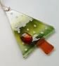Xmas tree ornament, fused glass, Christmas tree decoration, gift for home.  - Image 3