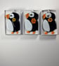 Super cute puffins- fused glass hanging decoration - Image 3