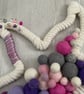 Pretty Textile Starfish hanging Nursery Decoration, Baby shower gift, Playroom  - Image 5
