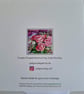 Pink roses painting printed anniversary card - Image 5