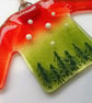Xmas jumper tree decoration, Christmas tree ornament, fused glass, festive decor - Image 4