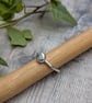 Sterling Silver Hammered Pebble Stacking Ring - JBJ4031 - Image 2