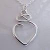 Squiggle Heart Pendant