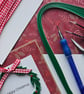 Unique Quilled Wreath Christmas Card Size 5" x 5" (12.5cm x 12.5cm) - Image 5