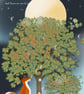 Believe In The Magic of The Moonlight Fairy Print - Fox & Fairies Giclee Print
