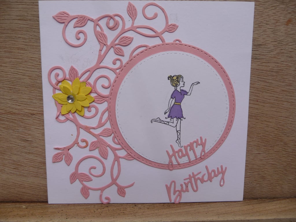 Birthday card female mum aunt sister fairy happy birthday