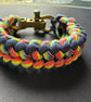 Adjustable paracord 550 survival bracelet to suit wrist size 18cm to 19cm