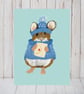 Blank card cute mouse card - Image 3