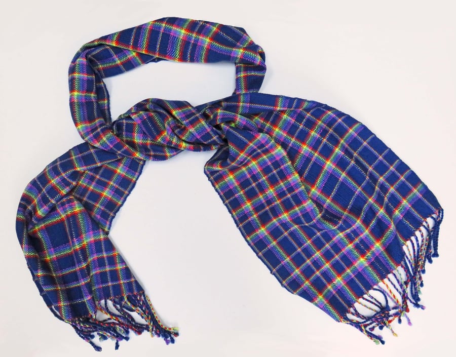 Rainbow Merino Wool Scarf