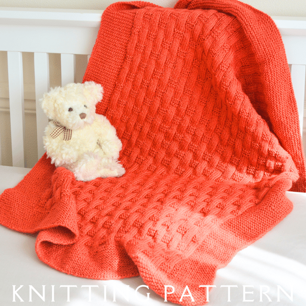 Baby Blanket Knitting Pattern Design 9 Printed Copy