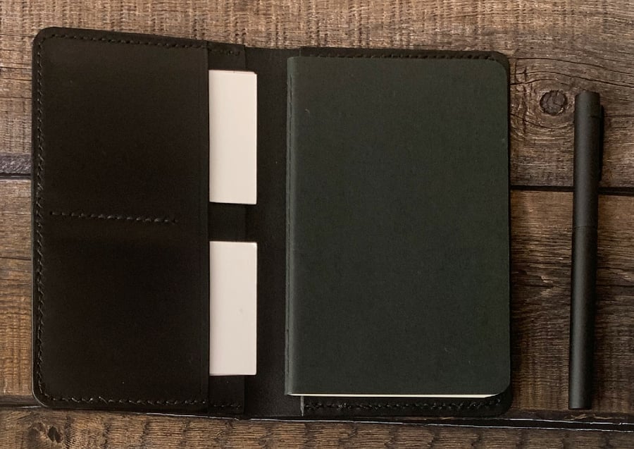Leather Notebook & Moleskin Cashier Book - Folksy