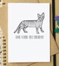 "Have a Purr-fect Birthday" Funny Cat Card - Image 1