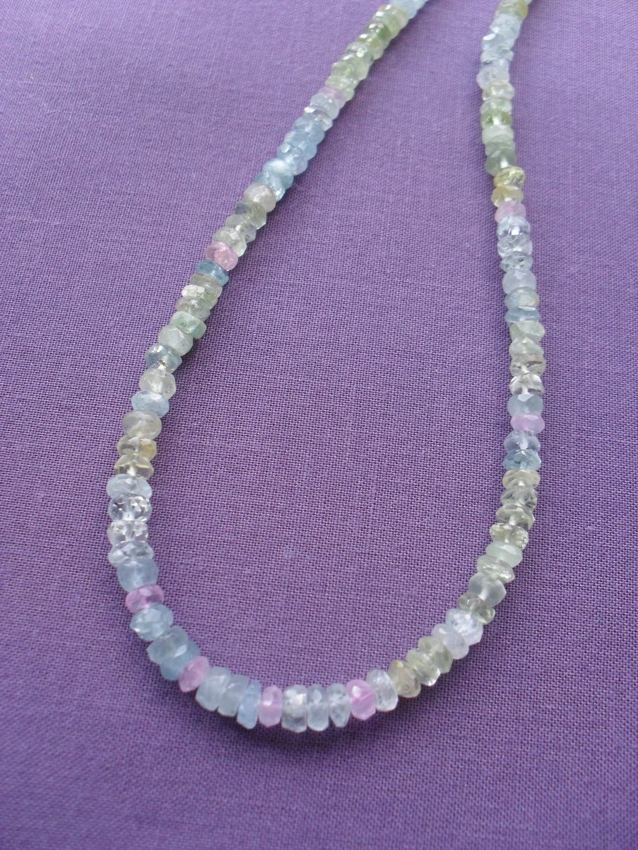 Beautiful Beryl Gemstone Necklace