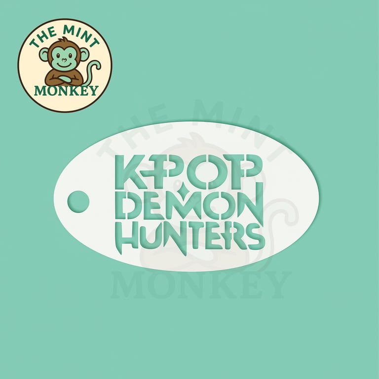 K-Pop Demon Hunters - Face Paint Stencil - Kids Party - Reusable - cake decorati