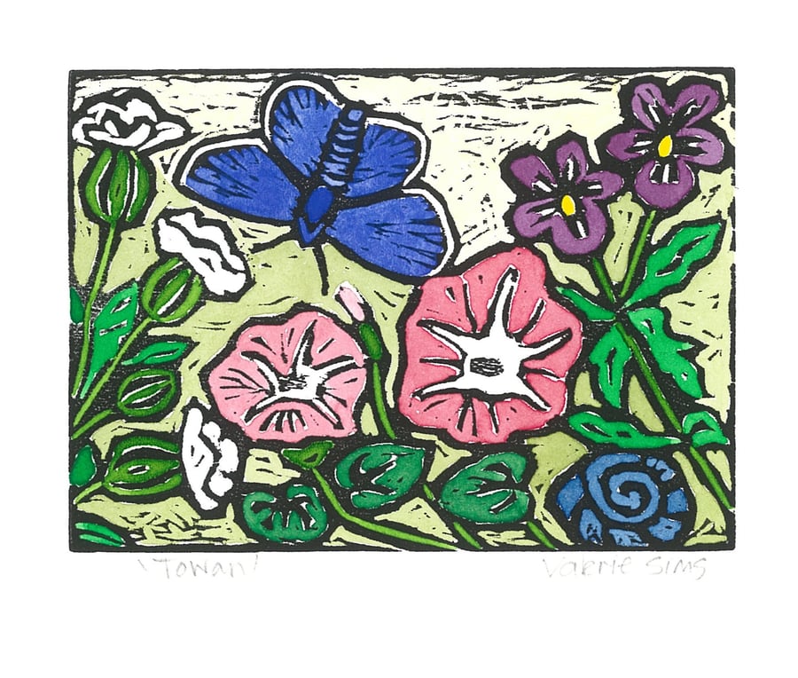 Towan - Woodcut Print - Original Art for Wildlife Lovers