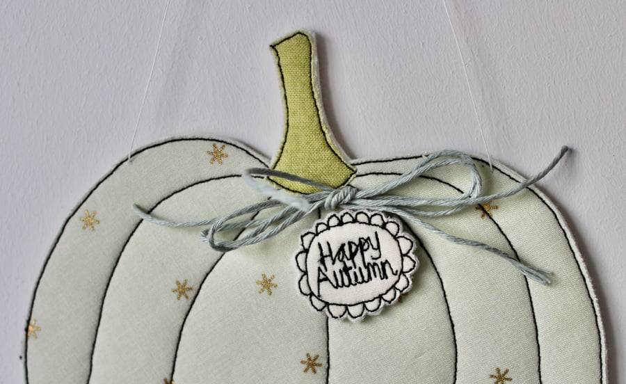 'Happy Autumn' Pumpkin One - Hanging Decoration