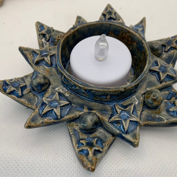 Celestial inspired Tea light holder 