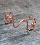 Swirly Copper Cuff Made in an Art Nouveau Style - Image 2