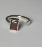 Geometric garnet ring - Image 1