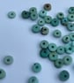 2.5g Chinese turquoise disc drilled beads - Image 3