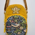 Mini phone bag with bird and strawberries 