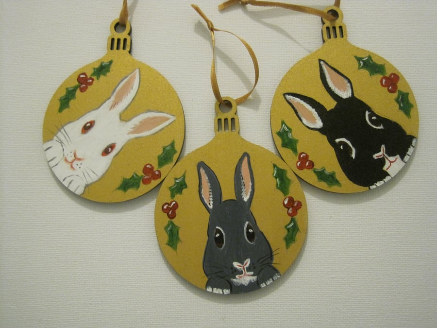 Bunny Rabbit Christmas Tree Decoration 
