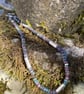 Ruby in apatite and handmade silver bead necklace, adjustable length  - Image 9
